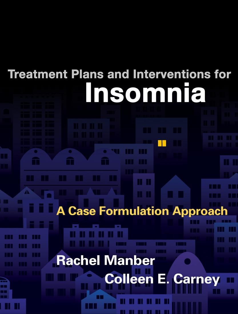 Treatment Plans and Interventions for Insomnia: A Case Formulation Approach
