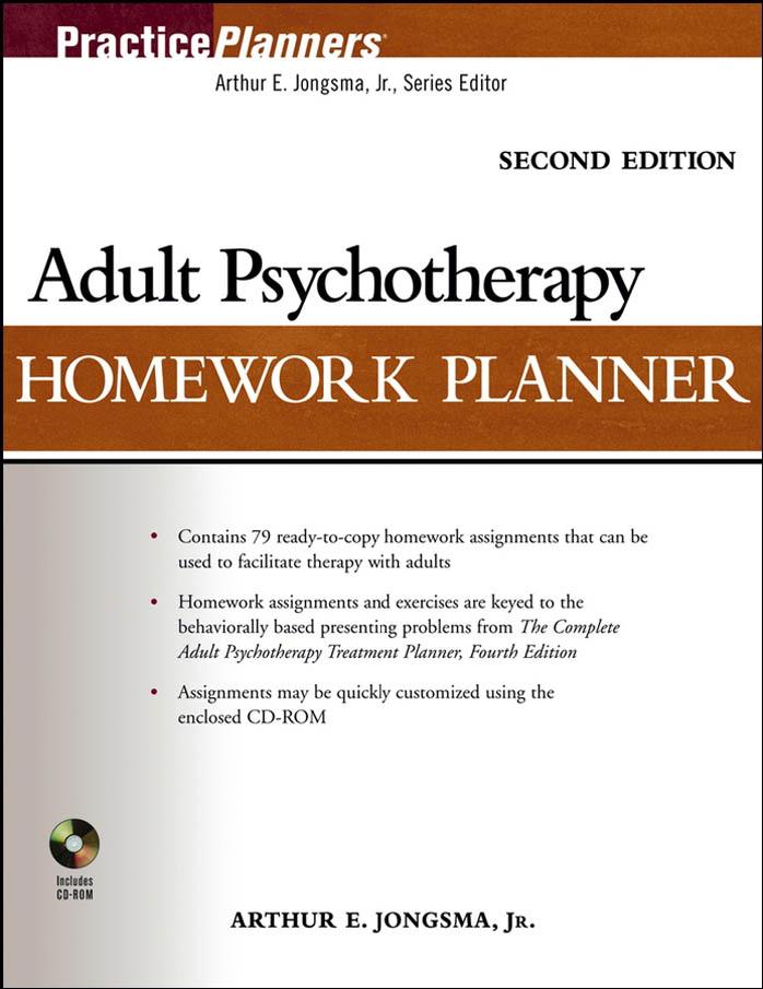 Adult Psychotherapy Homework Planner