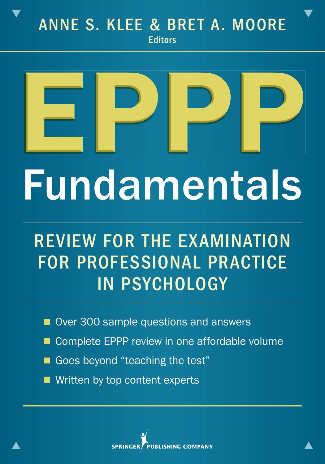 EPPP Fundamentals: Review for the Examination for Professional Practice in Psychology
