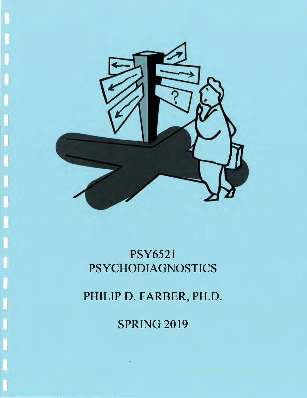 Psychodiagnostics Manual