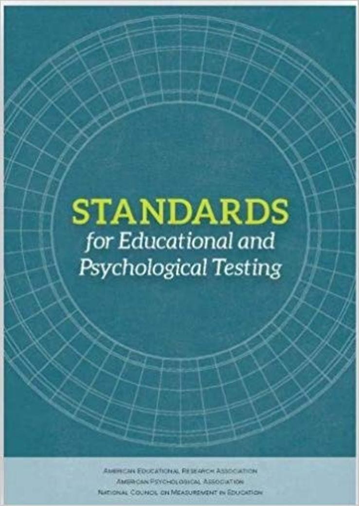 Standards for Educational and Psychological Testing