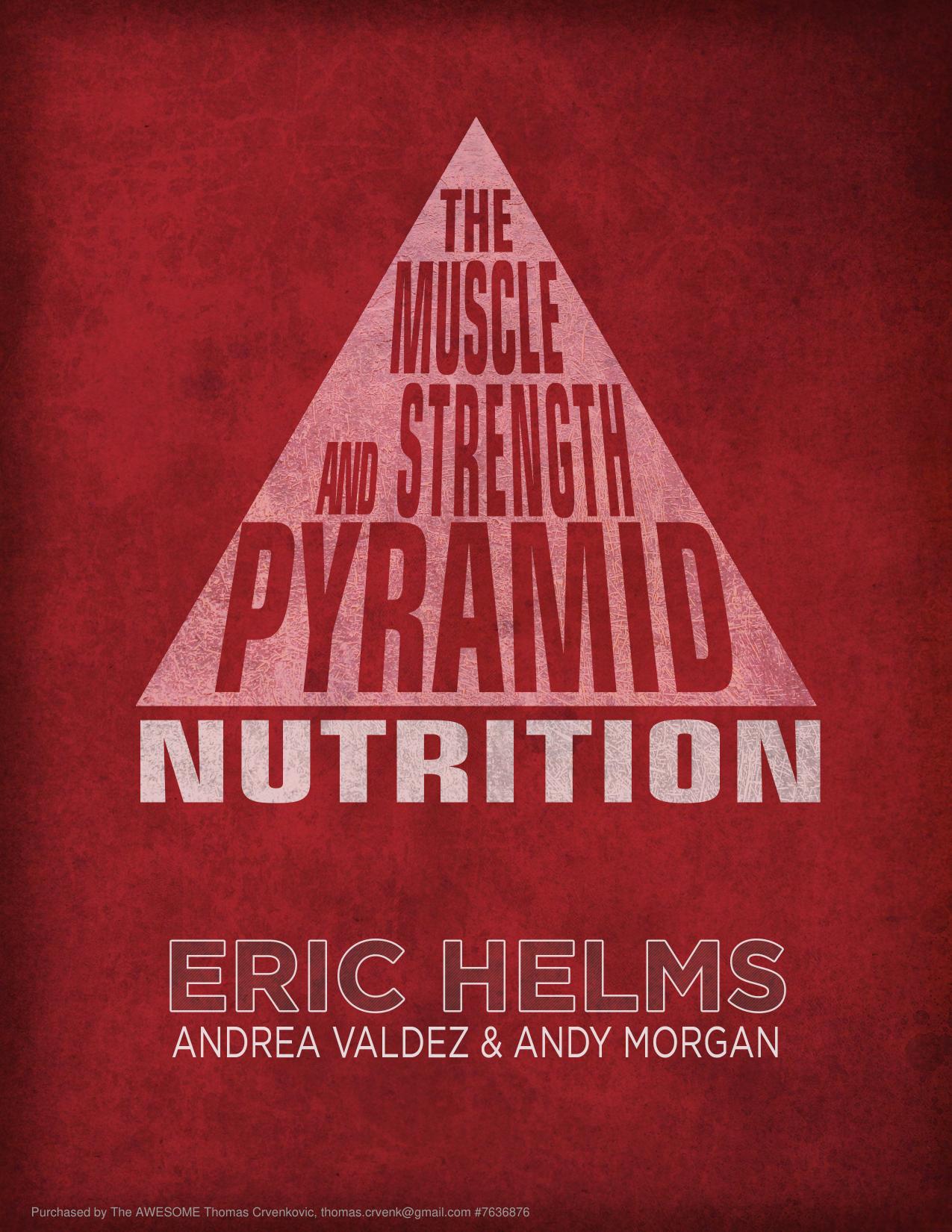 The Muscle and Strength Pyramid: Nutrition